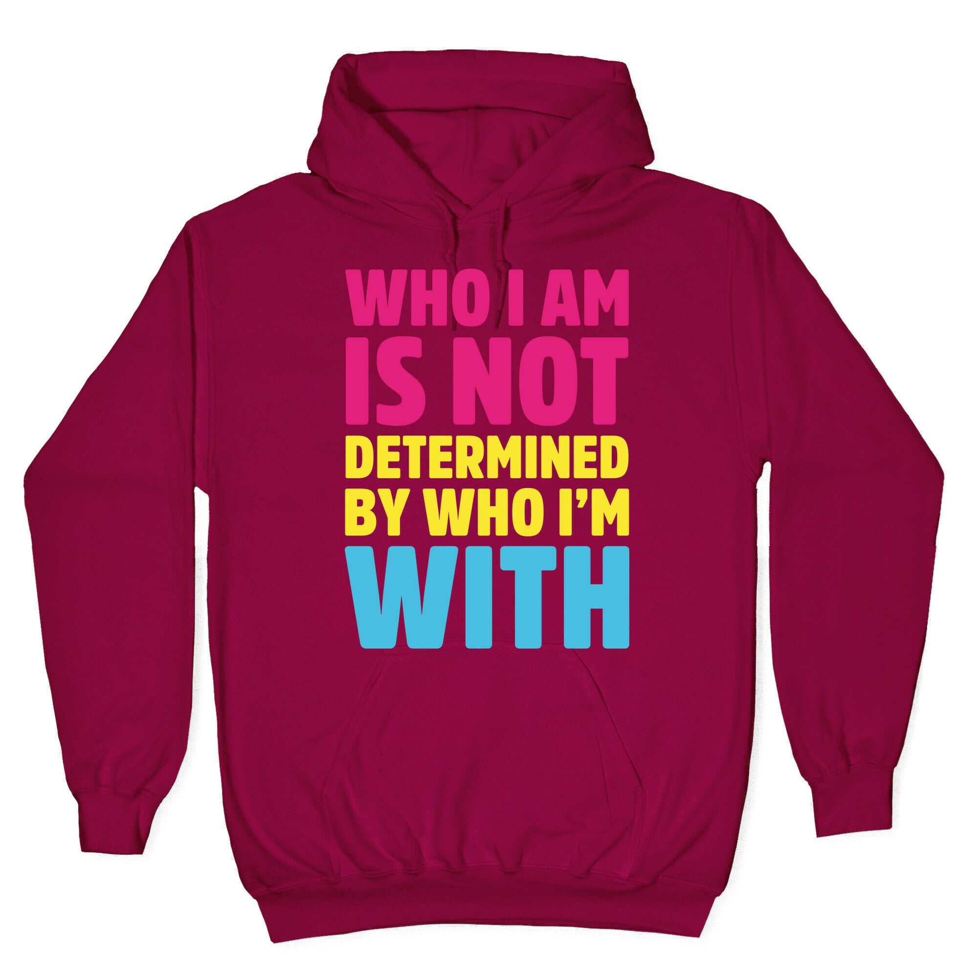 Who I Am Is Not Determined By Who I'm With (Pansexual) Hoodie